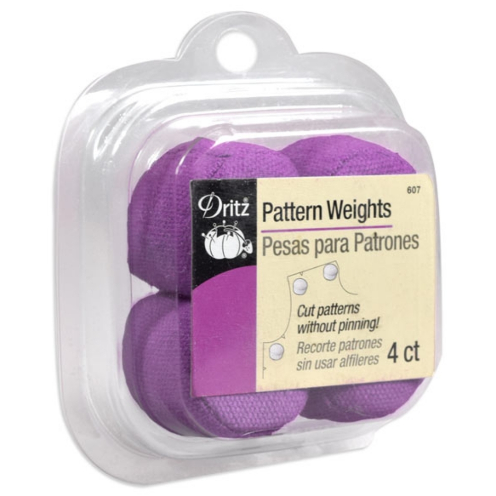 Lot of 8 Dritz pattern weights sewing notions, purple - new but no original box